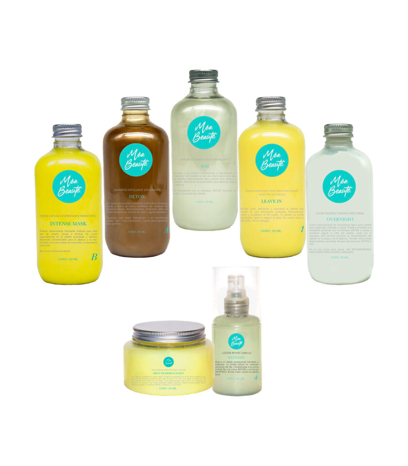 USO DE PLANCHAS, TENAZAS Y SECADORA Cabello Lacio / Quebrado Kit Avanzado